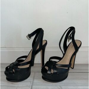 ALDO platform stiletto sandals (black)